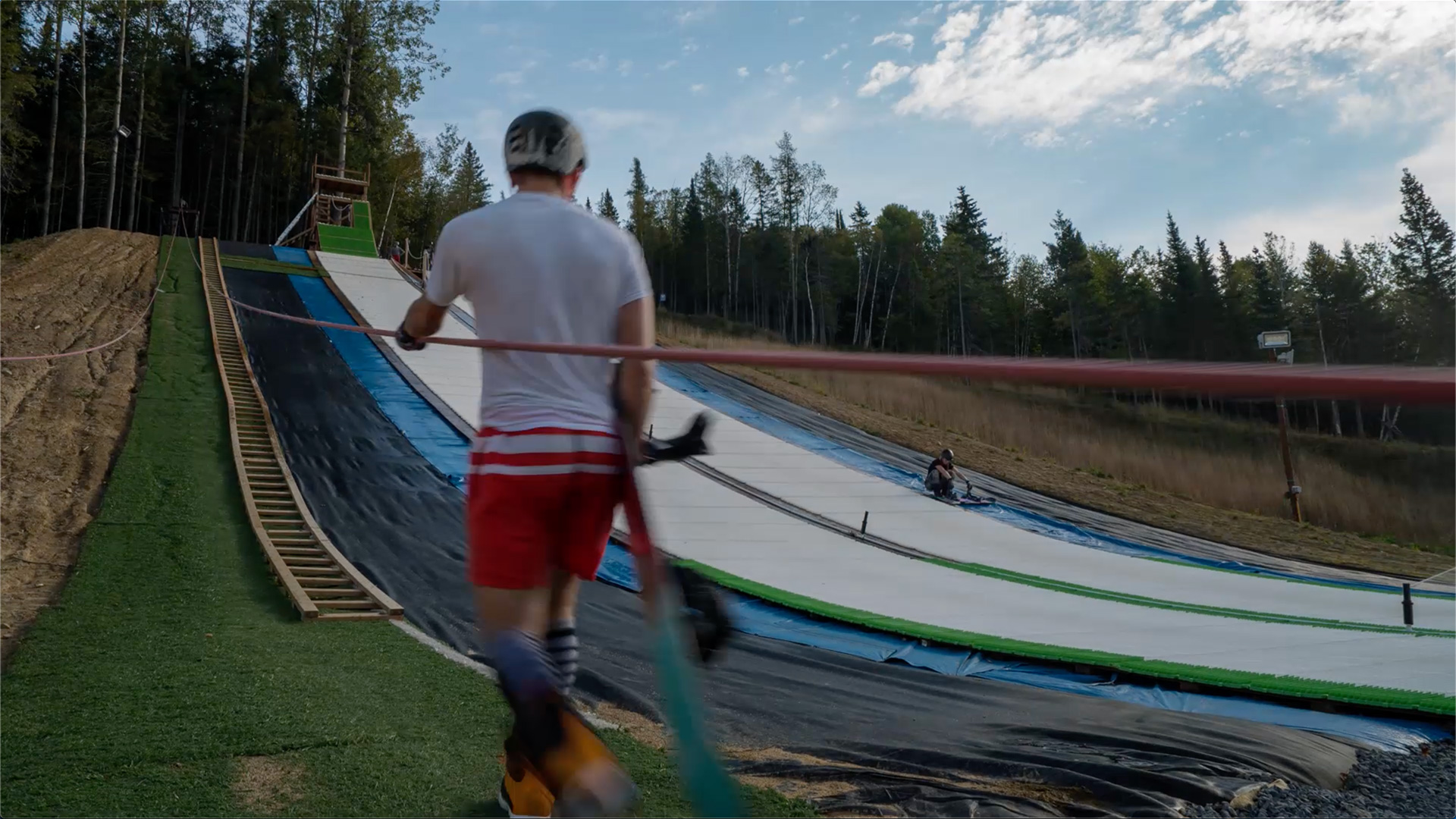 progression airbags dryslope equipment rope tow system